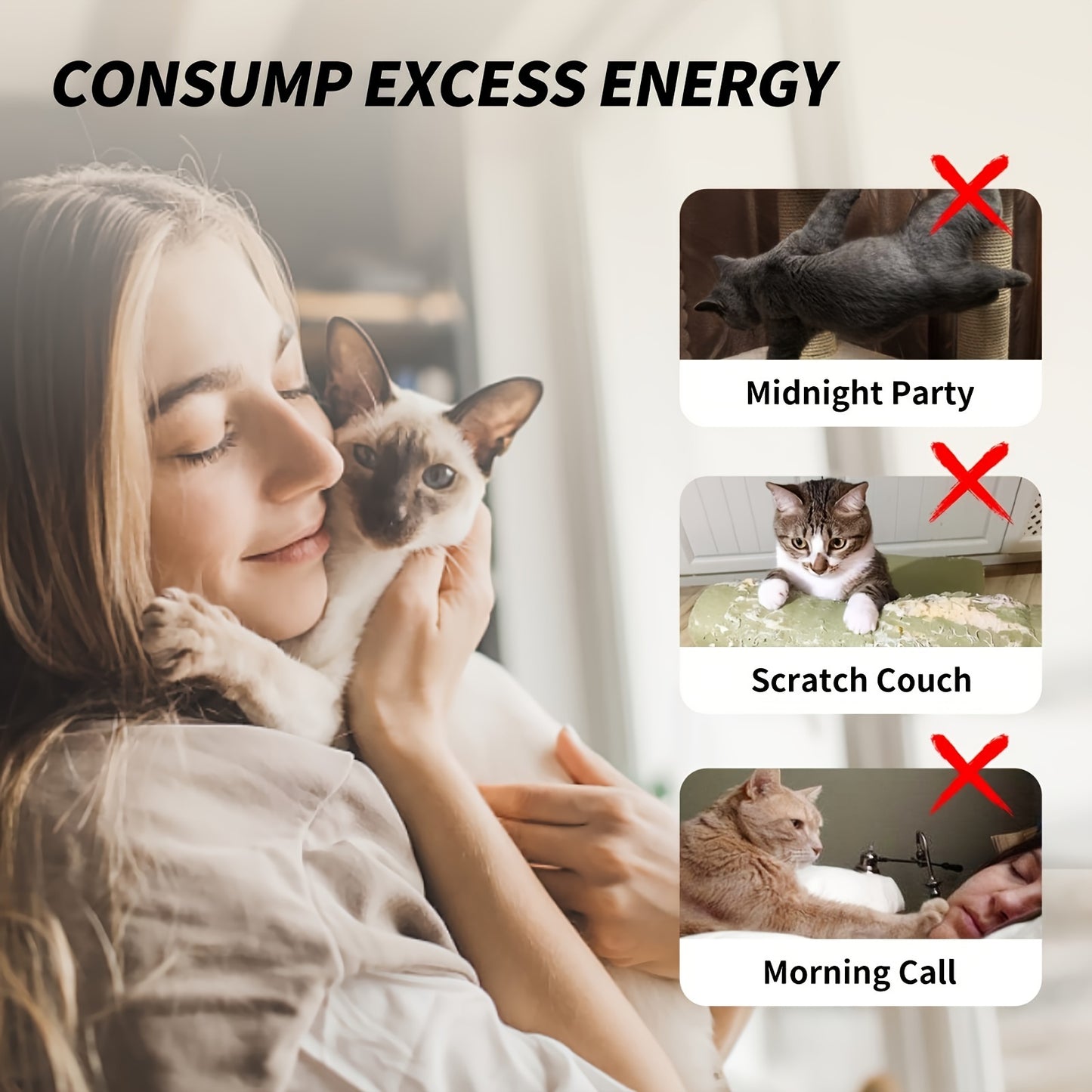 Four-Section Adjustable Cat Teaser Rod – Extendable Interactive Pet Toy for Fun Playtime - OllieMart