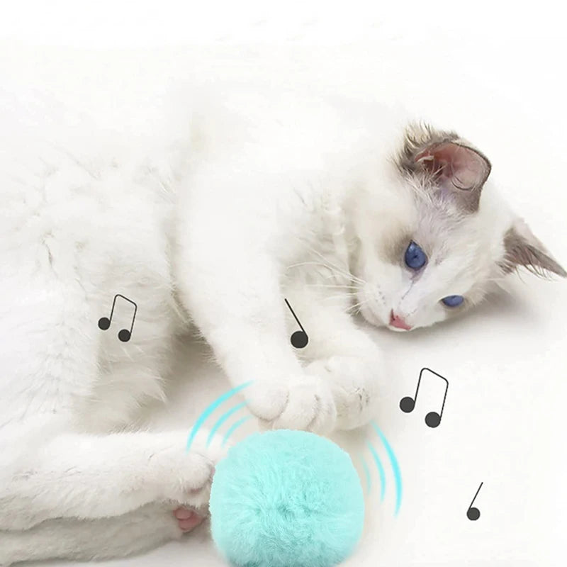 Interactive Plush Catnip Ball - OllieMart