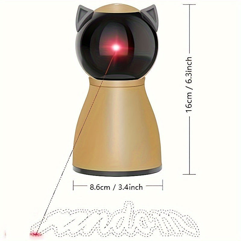 Valonii Whisker Wizard Laser Toy - Rechargeable, Interactive, with Random Motion for Cats & Dogs – 2024 Upgraded Model for Indoor Play - OllieMart