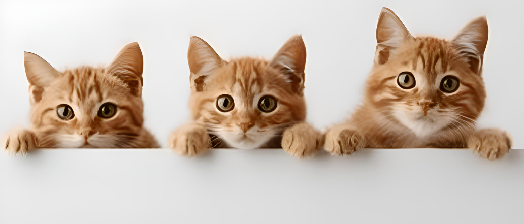 Cute Cats Looking At Camera