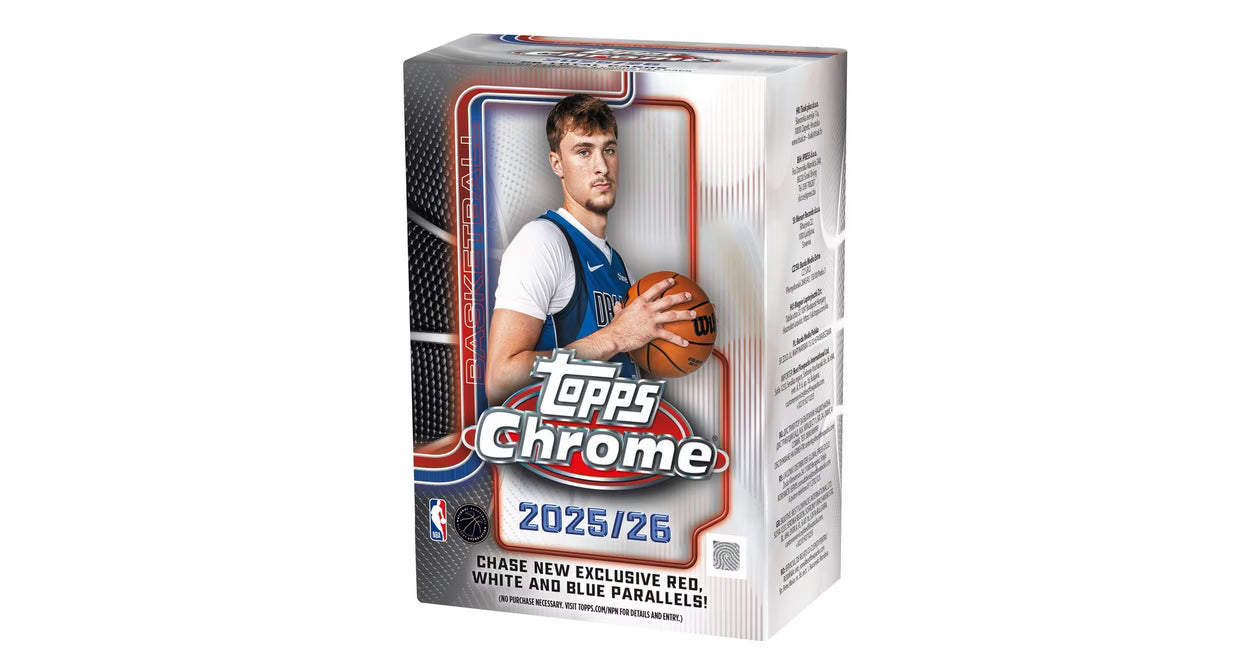 2025-26 Topps Chrome NBA Basketball Value Box - OllieMart
