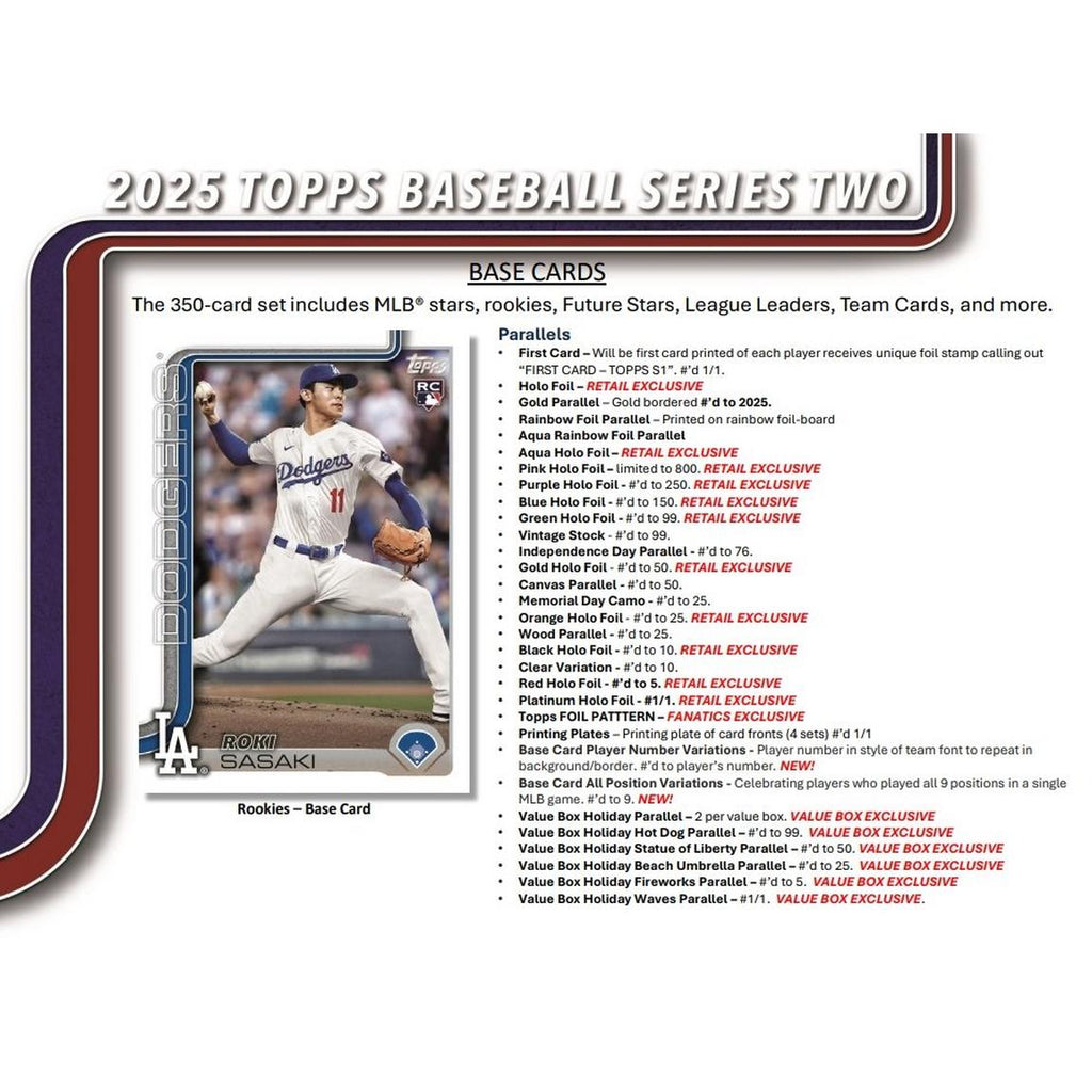 2025 Topps Series 2 Baseball Blaster Box - OllieMart