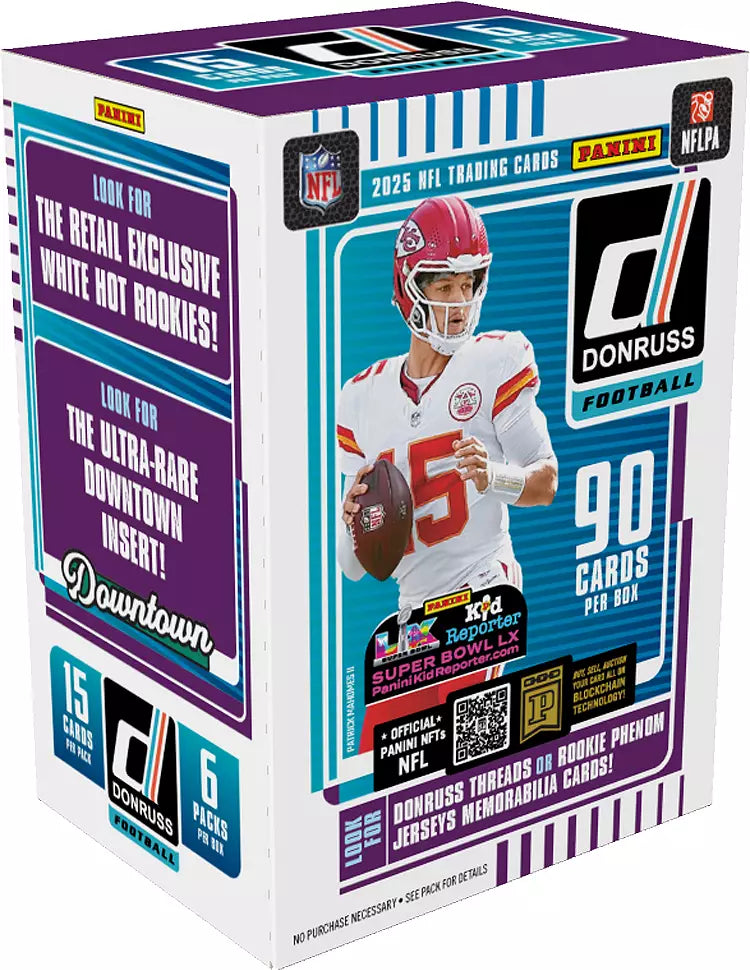 2025 Panini Donruss Football Trading Cards Blaster Box - OllieMart