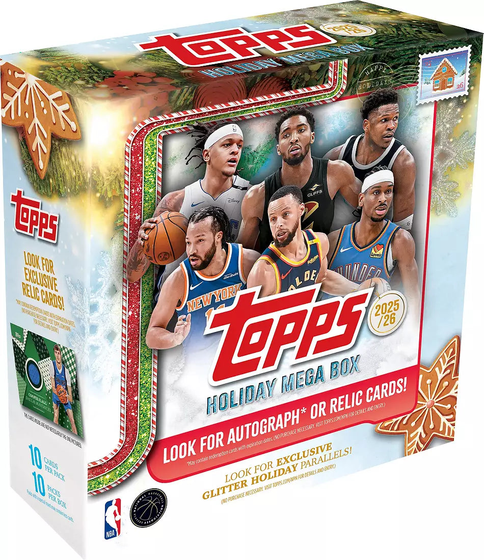 2025-26 Topps Holiday Basketball Mega Box - OllieMart