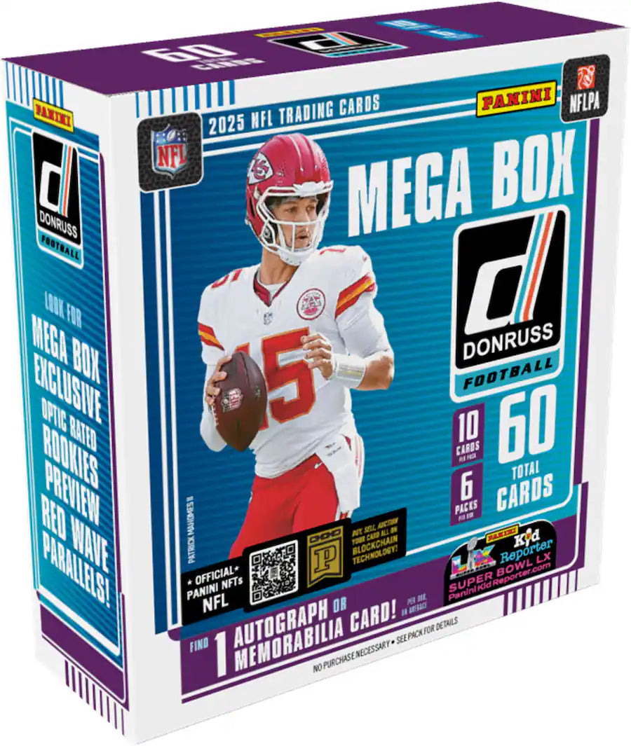 2025 Panini Donruss Football Trading Cards Mega Box - OllieMart
