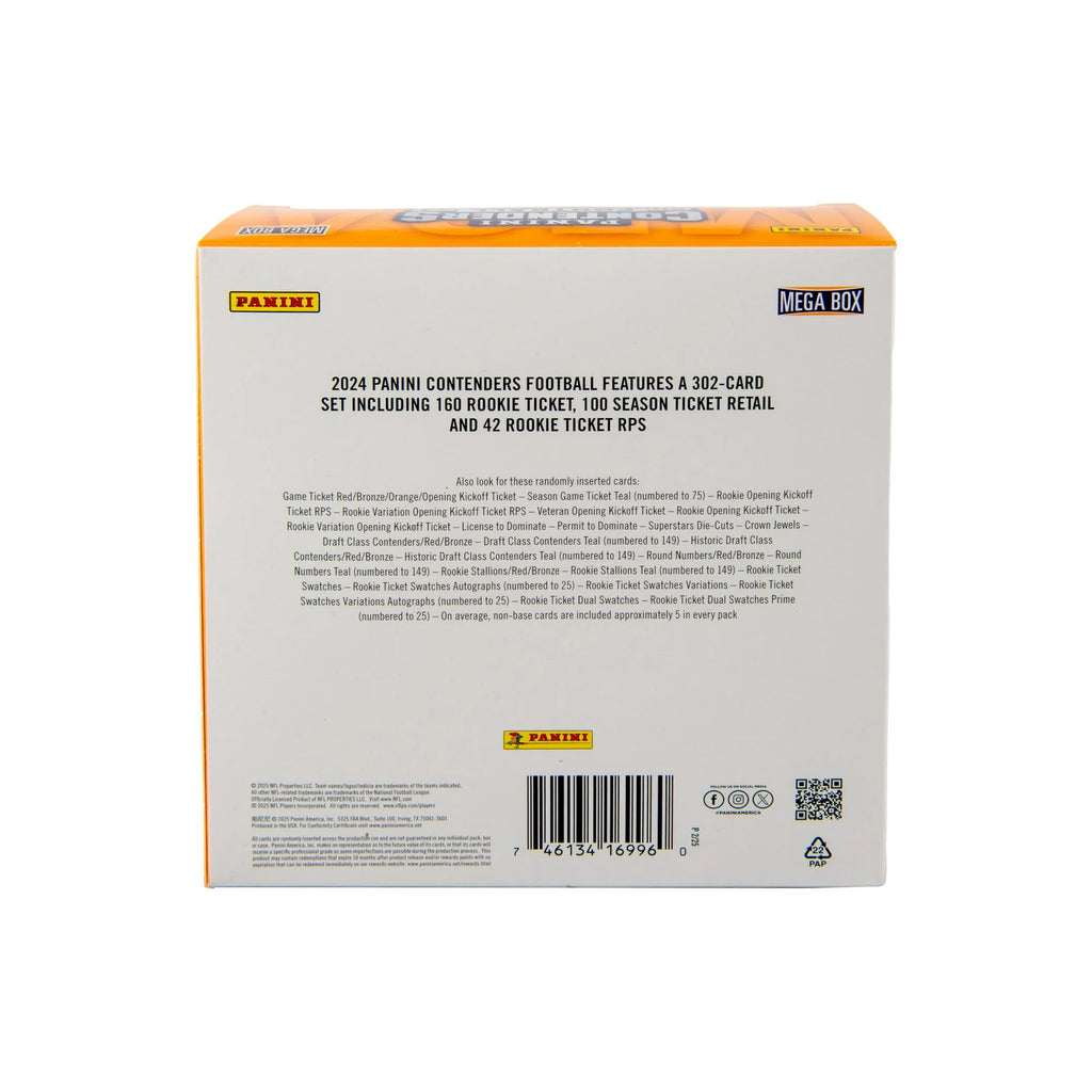 2024 Panini Contenders Football Trading Cards Mega Box - OllieMart