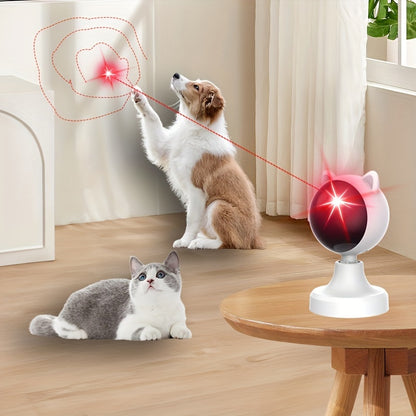 USB Rechargeable Interactive Laser Chase Toy for Cats – Handheld & Desktop Mountable with Auto-Switching Timer – Endless Fun for Indoor Play, Great Gift for Cat Lovers - OllieMart