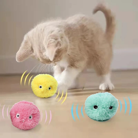 Interactive Plush Catnip Ball - OllieMart
