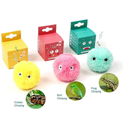 Interactive Plush Catnip Ball - OllieMart