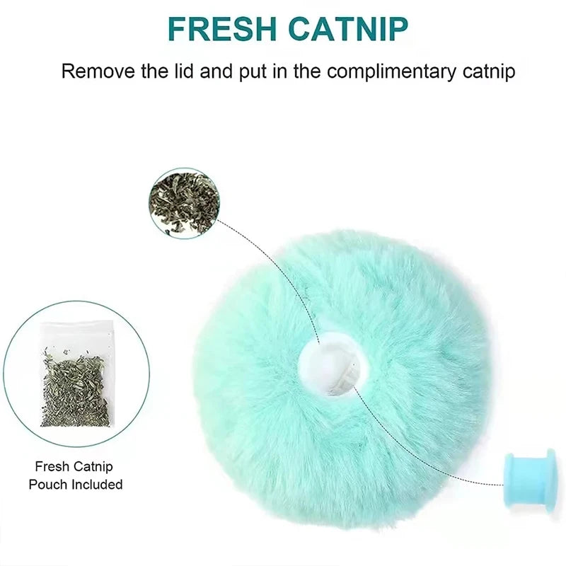Interactive Plush Catnip Ball - OllieMart