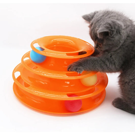 Interactive Ball Cat Tower - OllieMart
